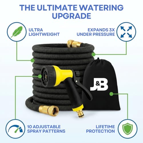 XpandaHose 50ft Expandable Garden Hose (50ft / Black)