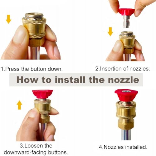 Jet Nozzle High Pressure Hose Nozzle (Blue / 18inch)