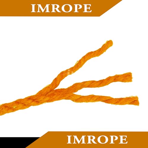 4mm x 400 Feet Orange Jute Rope (400 Foot)