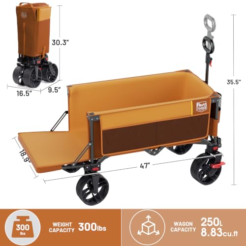 Heavy Duty Beach Wagon with Tailgate (Orange / 250L)