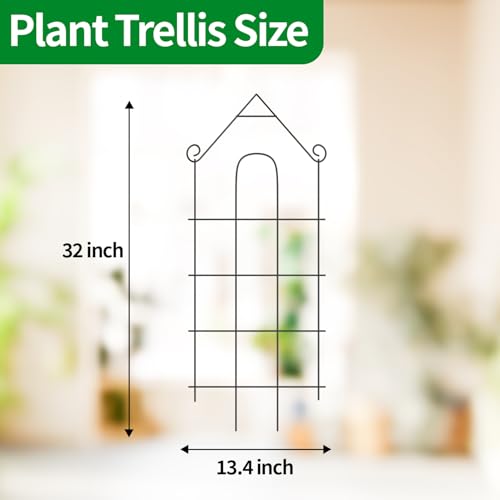 32" Plant Trellis (6Pack -32 inch house shape)