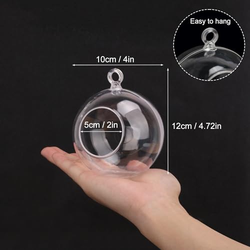 39 Pcs 4 Inch Hanging Glass Globes Orbs (39 Count)