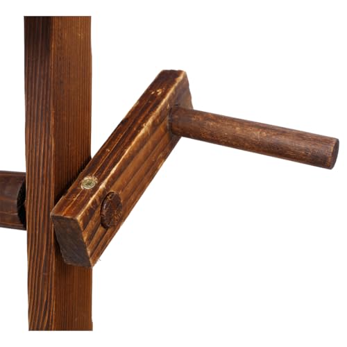 Rustic Wooden Wishing Well Planter Outdoor Home Décor for Patio (20 Inch)