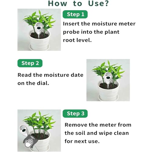 2 Pcs Soil Moisture Meter (WHITE+WHITE)
