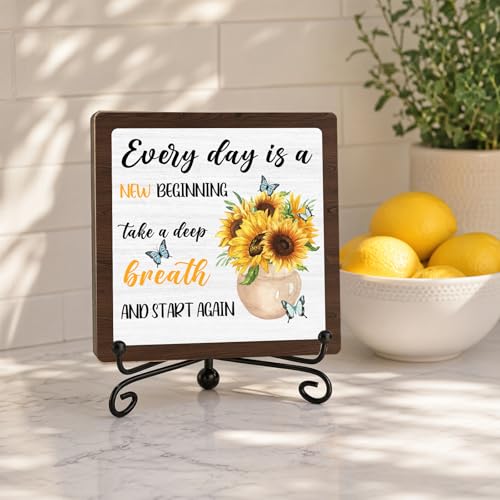 Home Decor for Rustic Farmhouse (Retro Sunflower 10)