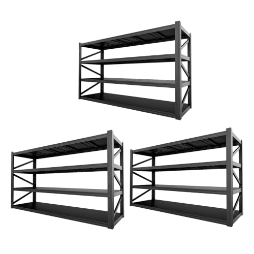4 Tier Heavy Duty Garage Shelving (4T 71" W × 24" D × 71" H)