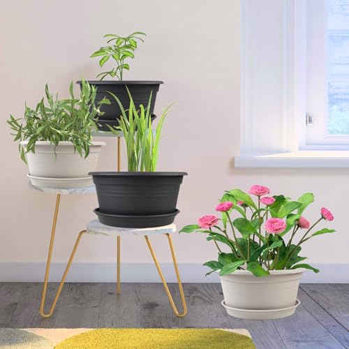 Large 4 Pack 13 inch Plant Pots (4 Count)