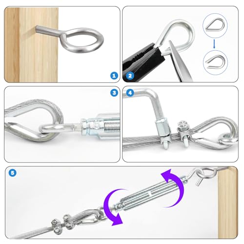 3 16" Wire Rope Tensioner Kit