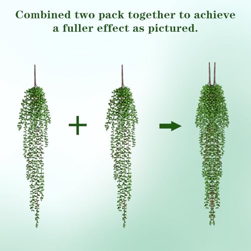 8Pcs Artificial Hanging Plants for Outdoors (Tears of a Lover / 8Pcs Plants)