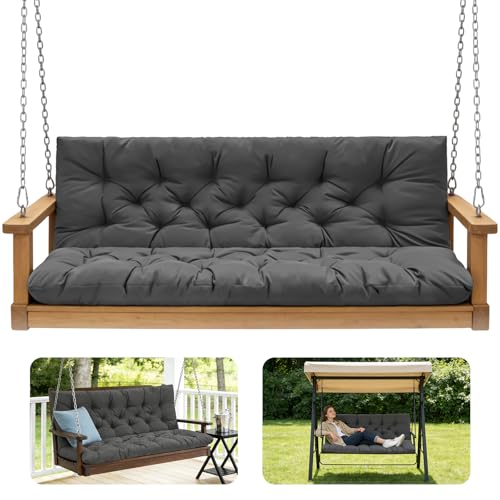 Porch Swing Cushions (Dark Gray / 40x 40 inches)