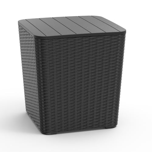 20 Gallon Outdoor Storage Deck Box (Black / 20 Gallon)
