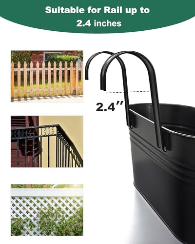 16 Inch Railing Planter Box (5 Count)