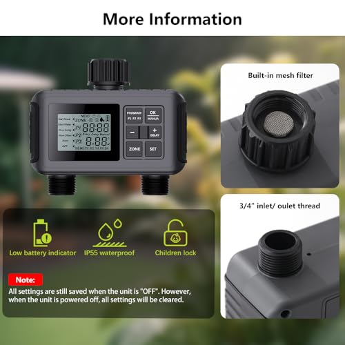 SGW07 Sprinkler Timer 2 Outlets