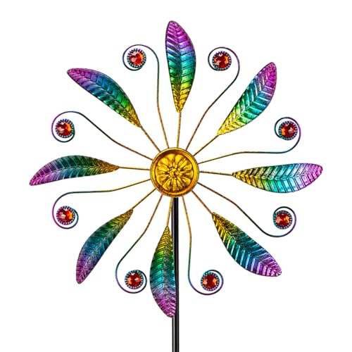 11”Metal Wind Spinners Outdoor (Purple3)