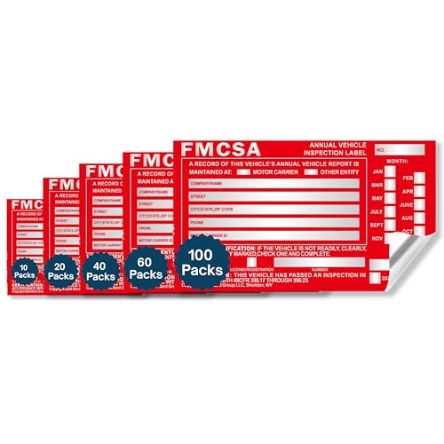 DOT Annual Vehicle Inspection Label