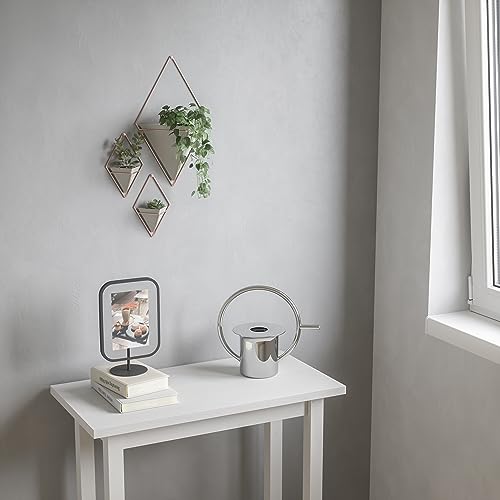 Trigg Hanging Planter Vase Wall Decor (Grey/Copper / Small)