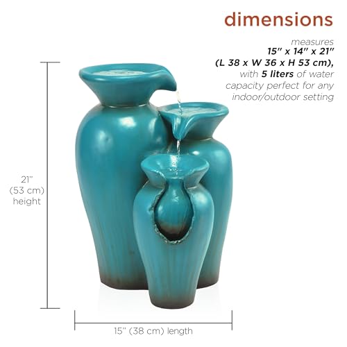 DIG246TUR 21" Outdoor 3 (21" H - Turquoise)
