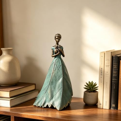 Fairy Statue Collection Home Decoration (Green-bunny / Large)