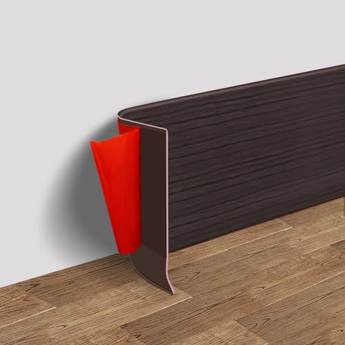 Vinyl Wall Base Rubber Baseboard Molding Trim Self Adhesive 4" Wide