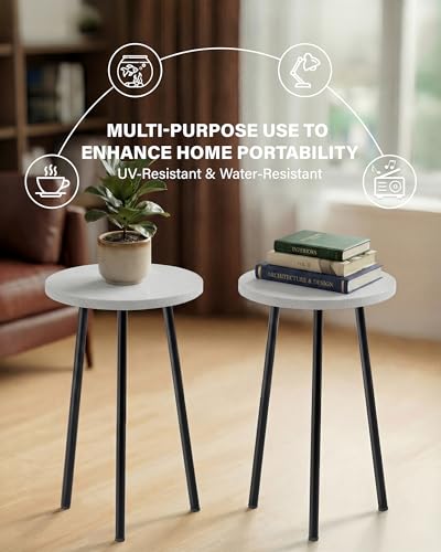 Plant Stand Indoor 2 Pack (White / 20"&20")