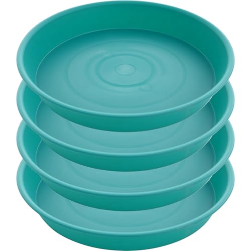 4 Pack of 16 inch Plant Saucer (16" (4 pack) / Teal)