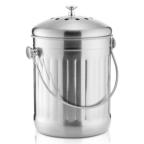 Kitchen Countertop Compost Bin 1.3 Gallon