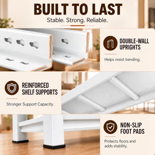 Heavy Duty Metal Bookshelf Adjustable 5 Tier Book Shelf with Bolt (Well‑Loved 72"H×35.4"W×15.7"D)