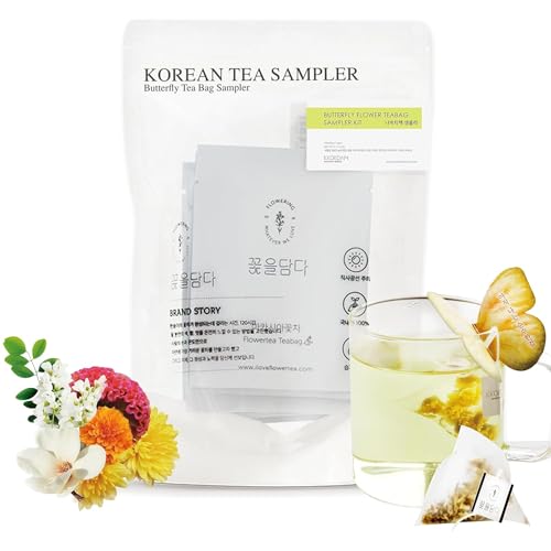 Gourmet Butterfly Tea Bags Gift Set Sampler (6 Count)