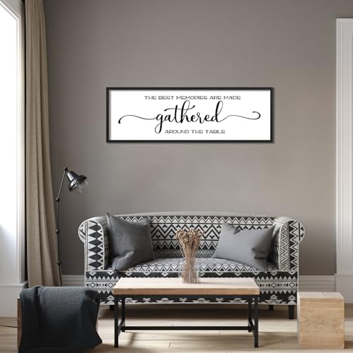 The Best Memories Are Made Gathered Around The Table Wall Decor (The Best Memories Are Made Gathered Around The Table / 16"x48")