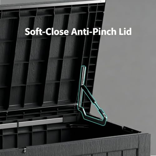 300 Gallon Outdoor Storage Box (Black / 265GAL)