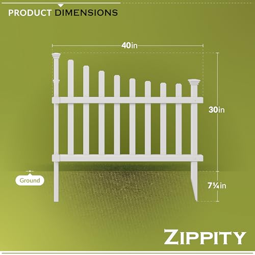Zippity Ashley Corner Picket Fence (8.33 Sq Ft)