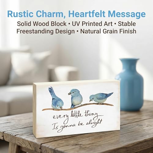 Rustic Pine Wood Block Sign