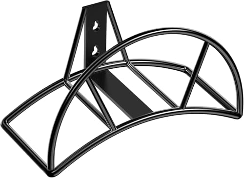Garden Hose Holder Wall Mount (Black / XL)