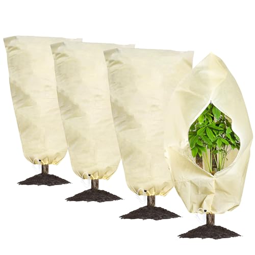 Plant Covers Freeze Protection (47.2''W×70.8''H（4 Pack）)