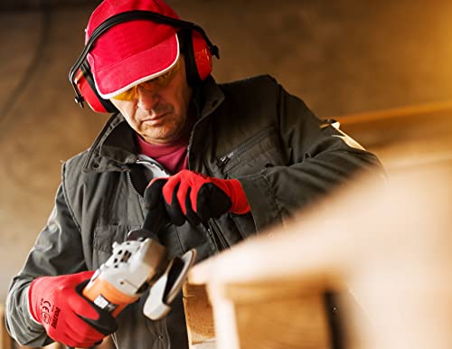 Touchscreen Safety Work Gloves for Men 12 Pairs (Red / XX-Large)
