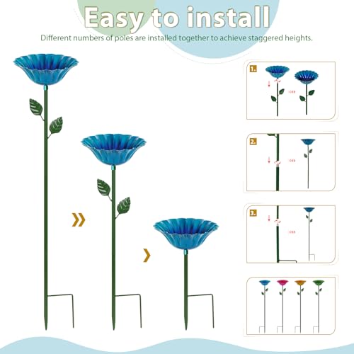 Large Bee Watering Station 4 Pack Bee Feeders for Outdoors Decor