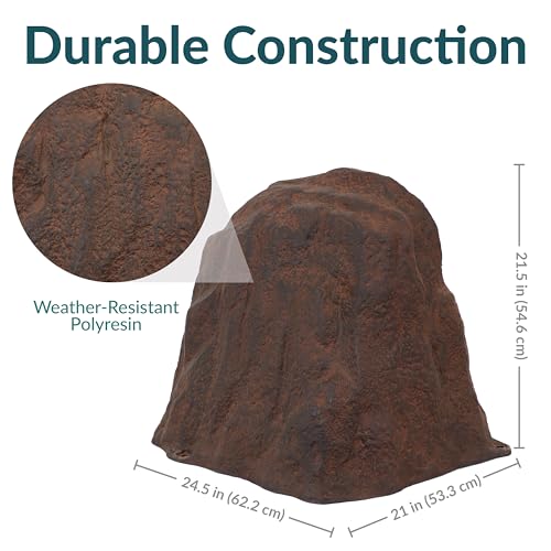 Sunnydaze 21.5'' H Large Faux Landscape Rock Cover
