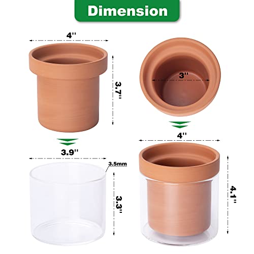 4 Inch Self Watering Planter Pot (2 Count)