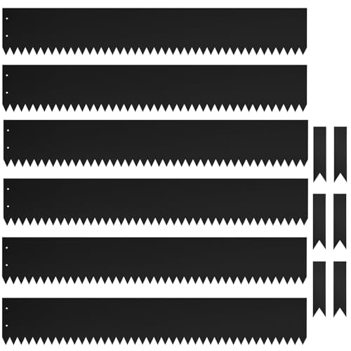 20ft. 40" L × 6" H Metal Landscape Edging (Black / 6 Inch)
