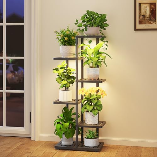 Plant Stand with Grow Light Indoor Outdoor