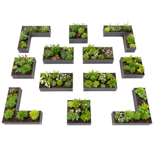 Anleolife 12 Bed Rectangle (Set of 12 / Bloom-grey)