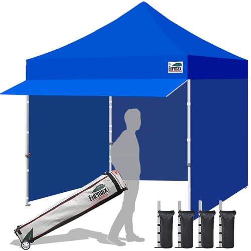 USA 10x10 Pop Up Canopy (Awning with Walls / blue)