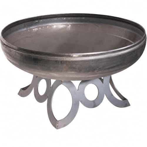 Liberty 24” Wood Burning Fire Pit Carbon Steel with Circular (Circular Base / 24" Diameter)