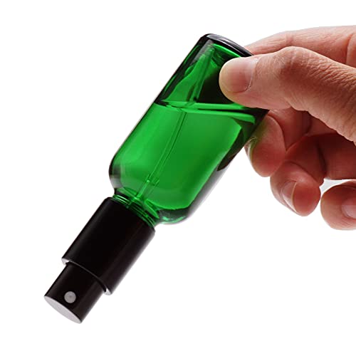 Green Glass Spray Bottles 2oz (12 Count)