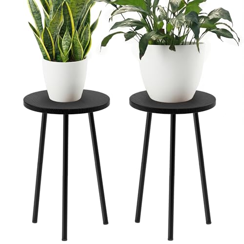 Plant Stand Indoor 2 Pack (Black / 20"&20")