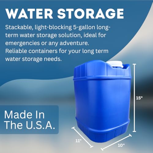 5 Gallon Stackable Water Storage Containers