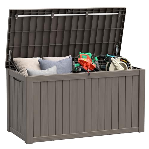 151 Gal Deck Box (151 Gallon / Striped Grey)