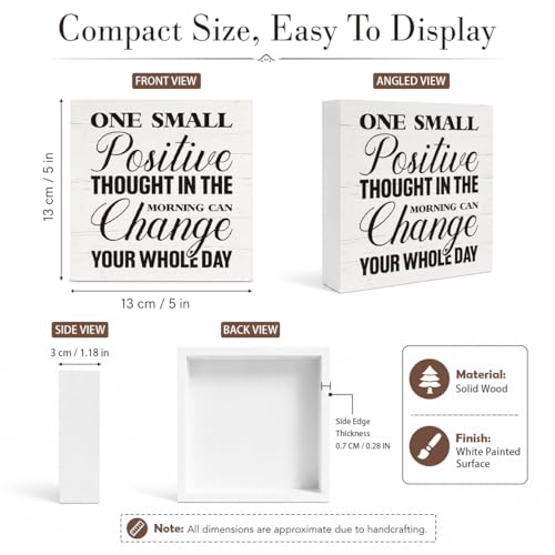 Desktop Wood Box Signs (Home sign 07)