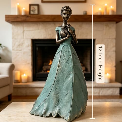 Fairy Statue Collection Home Decoration (Green-bunny / Large)