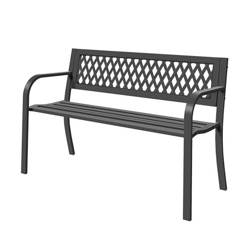 Outdoor Garden Bench (Metal 1 Pc)